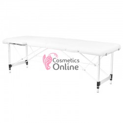 Pat de masaj 2 sectiuni structura aluminiu, model Comfort alb cod ACP 126962